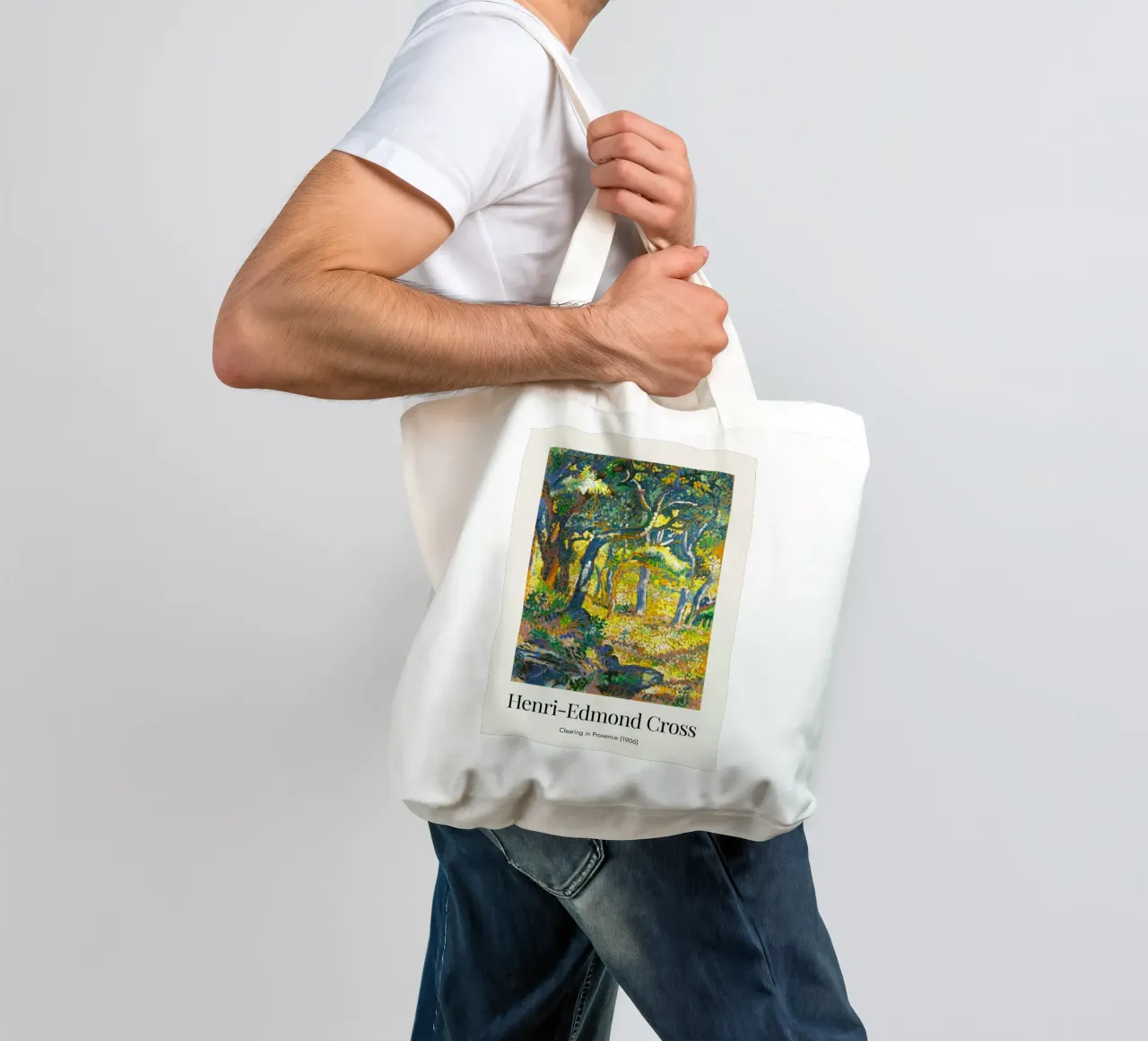 Clearing in Provence - Henry-Edmond Cross borsa in juta da apoloprints