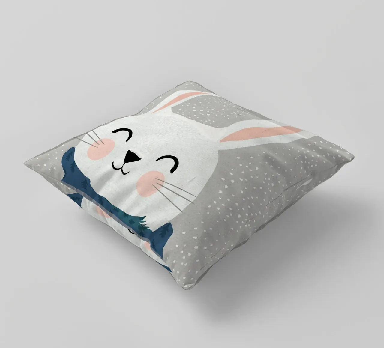 Coniglietto di neve cuscino da Charlotte Gagnon