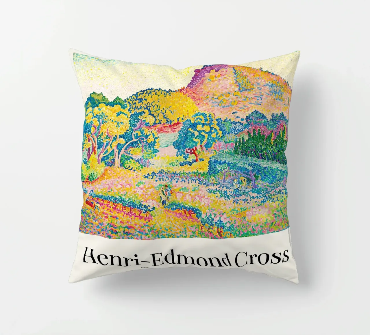 Landscape with The Cap Nègre cuscino da apoloprints