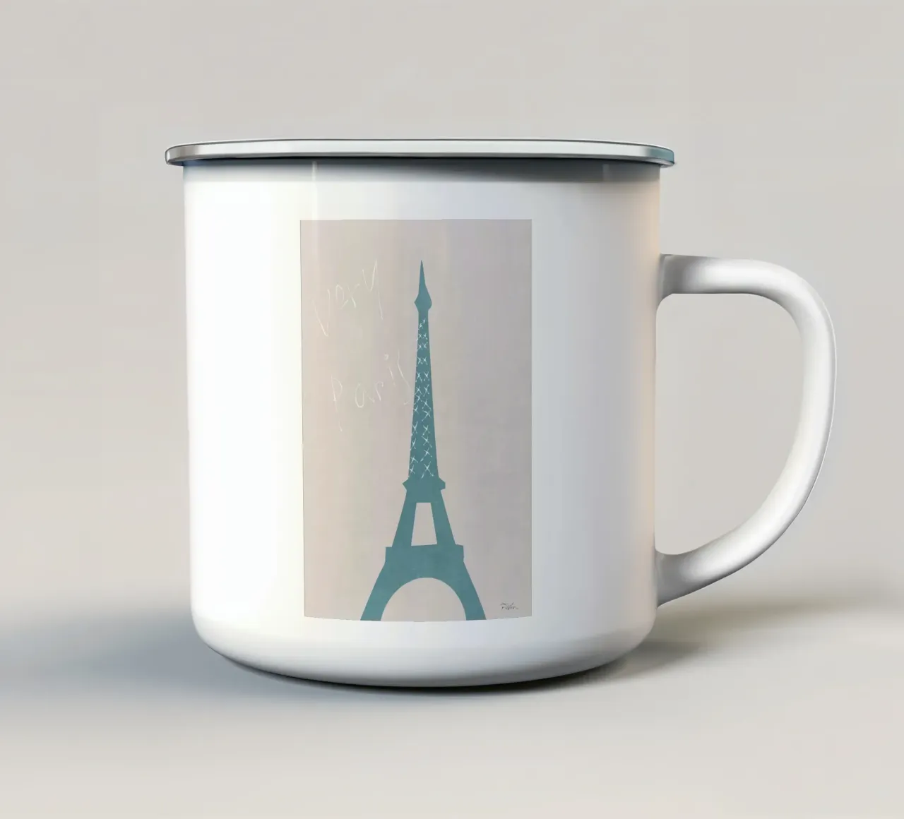 Molto Parigi tazza in smalto da Charlotte Gagnon