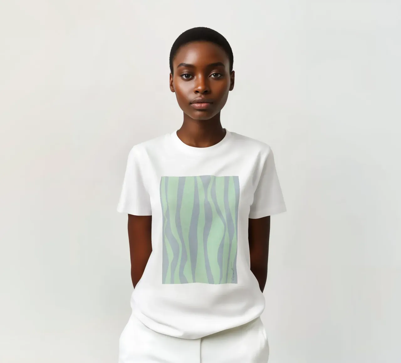 Strisce ondulate t-shirt da Charlotte Gagnon