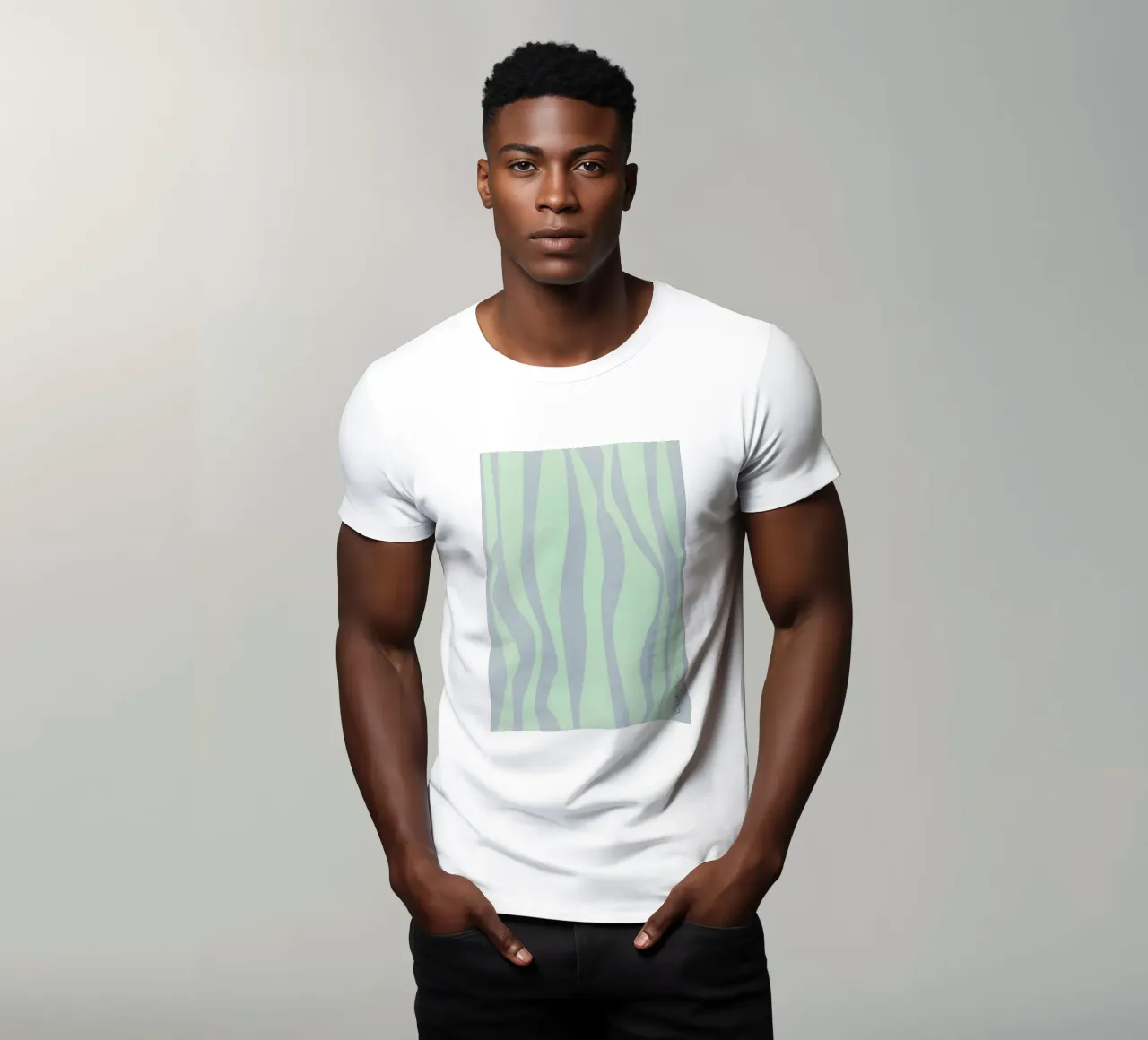 Strisce ondulate t-shirt da Charlotte Gagnon
