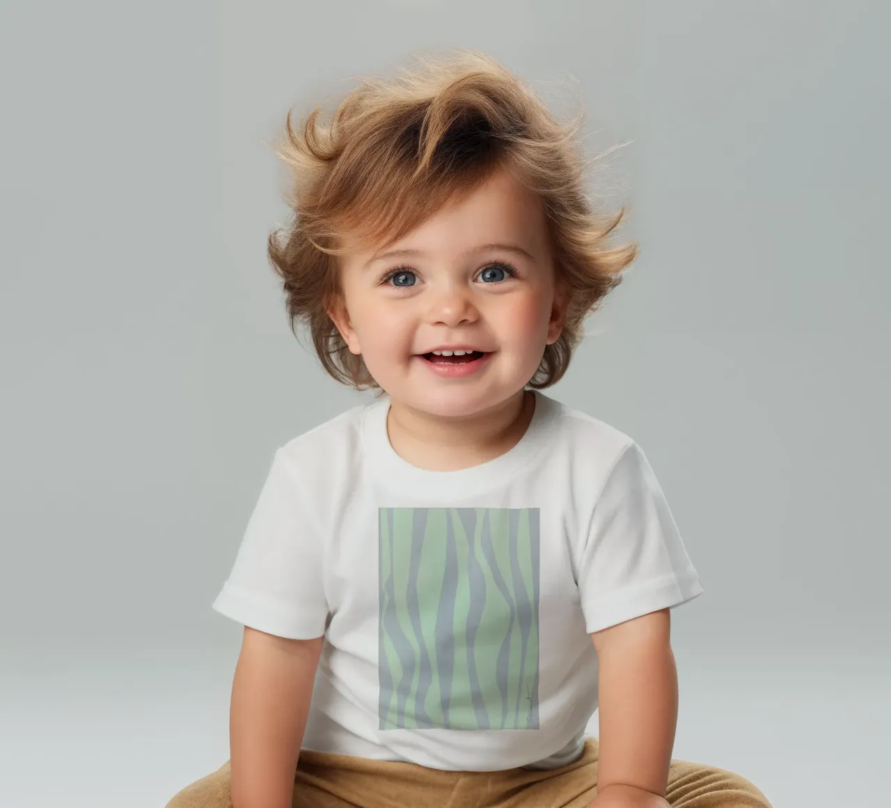 Strisce ondulate maglietta neonato da Charlotte Gagnon