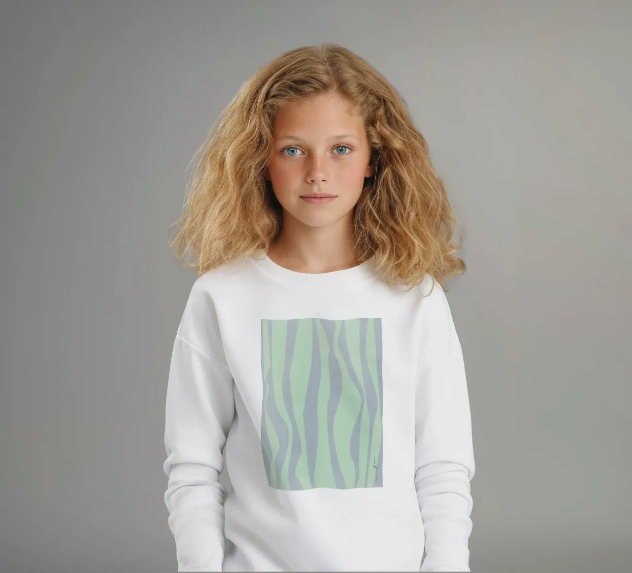 Strisce ondulate felpa bambino da Charlotte Gagnon