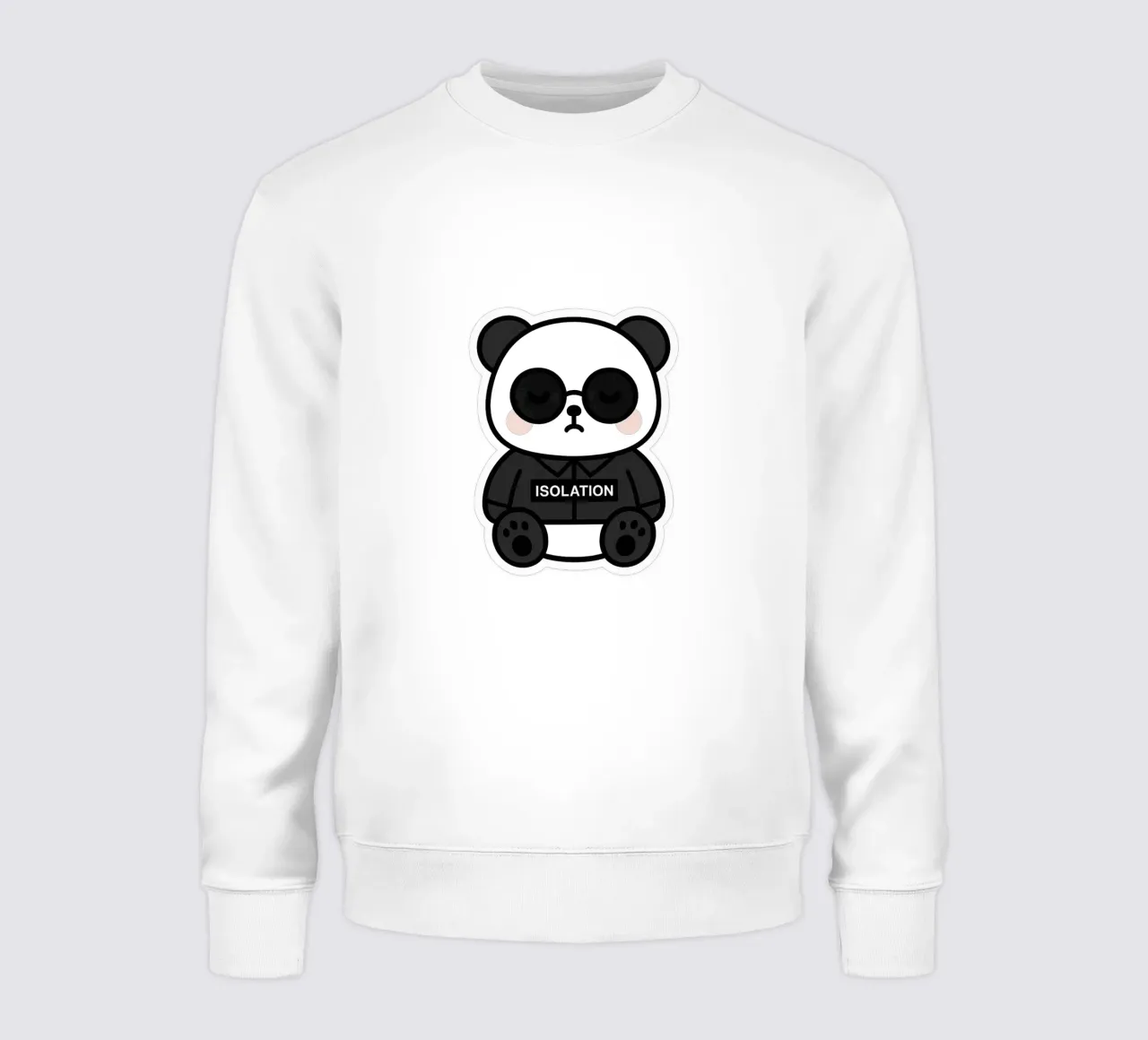 Panda ISOLATION - il compagno confortante felpa da Punk & Cute - Affiches & Stickers
