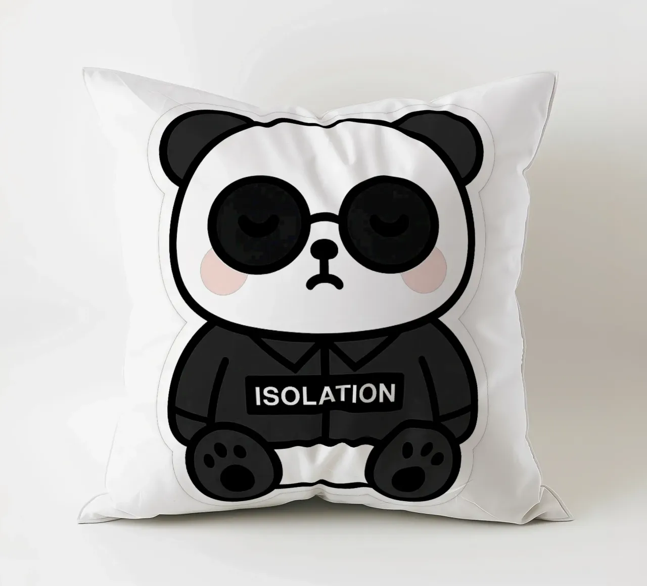 Panda ISOLATION - il compagno confortante cuscino da Punk & Cute - Affiches & Stickers