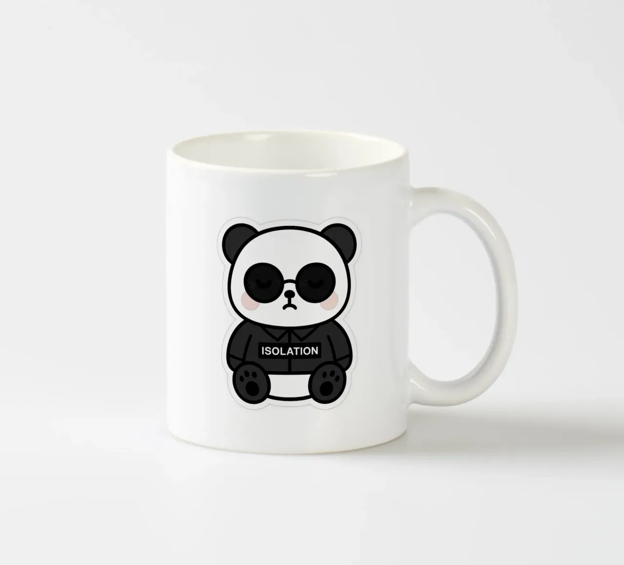 Panda ISOLATION - il compagno confortante tazza in ceramica da Punk & Cute - Affiches & Stickers