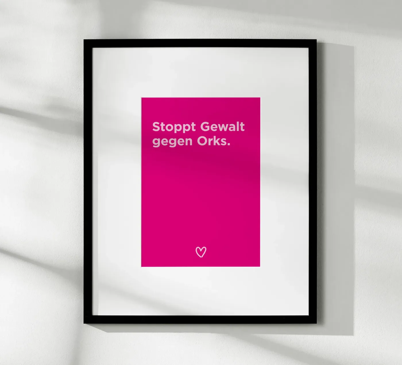 Gewalt gegen Orks Poster von Art Fart