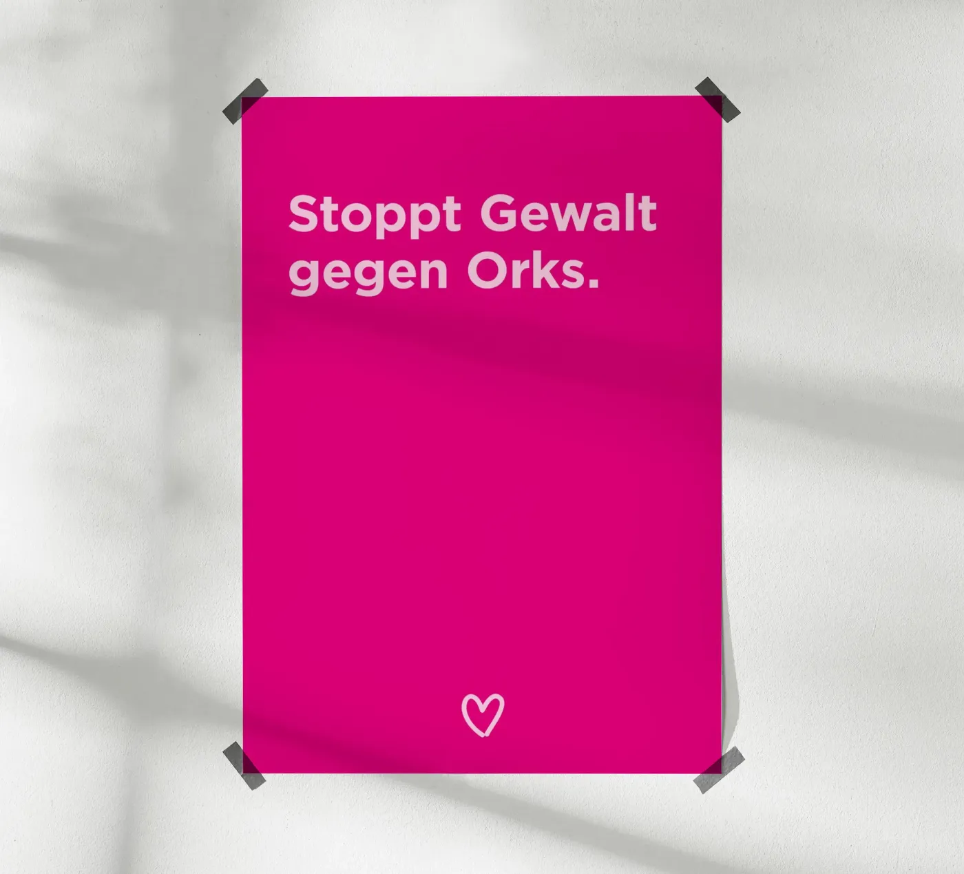 Gewalt gegen Orks Poster von Art Fart