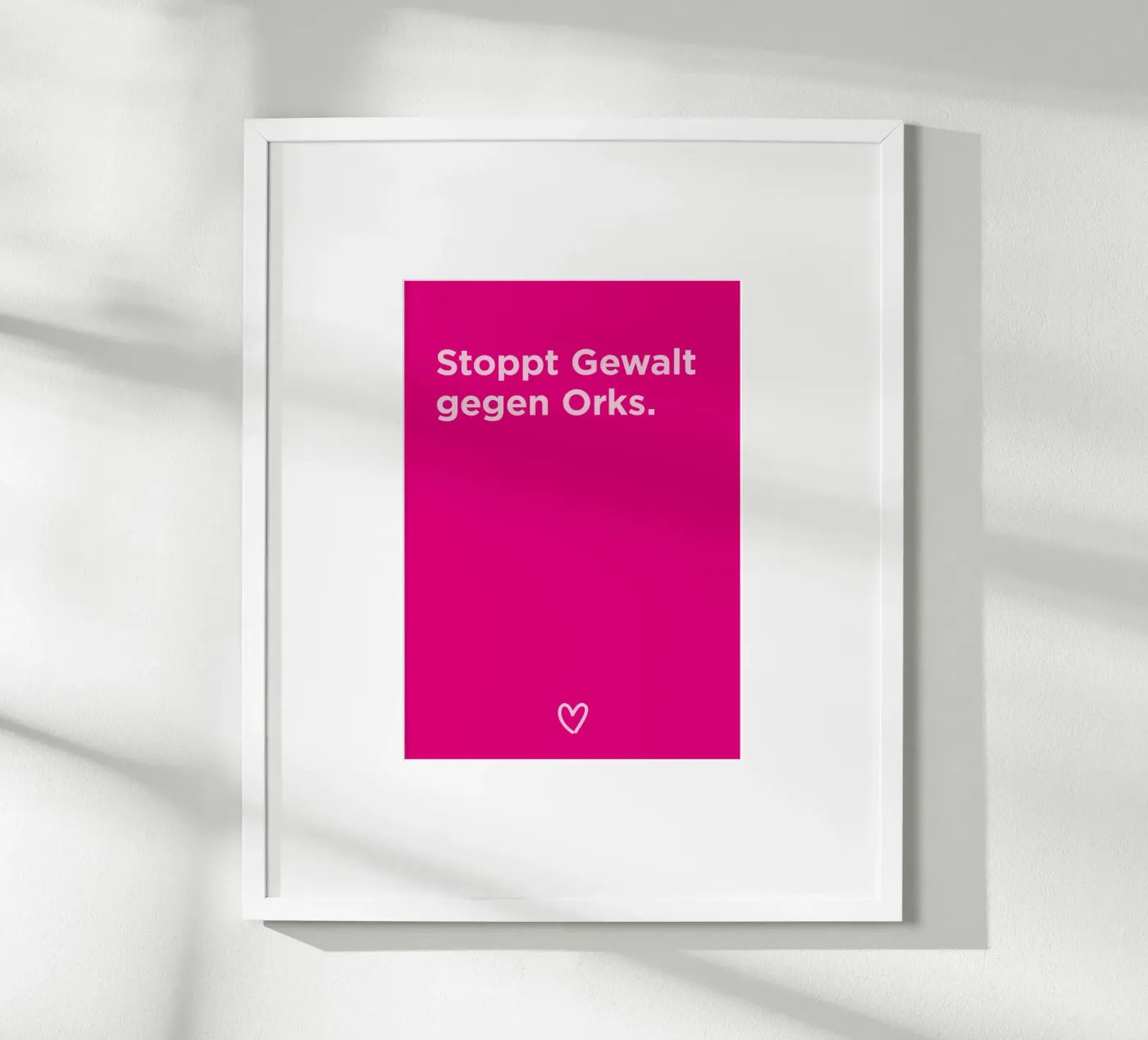 Gewalt gegen Orks Poster von Art Fart