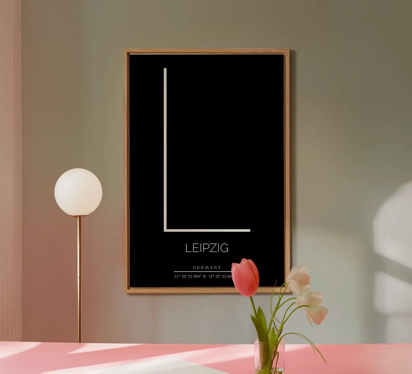 LEIPZIG -  black pannello forex da CityLights