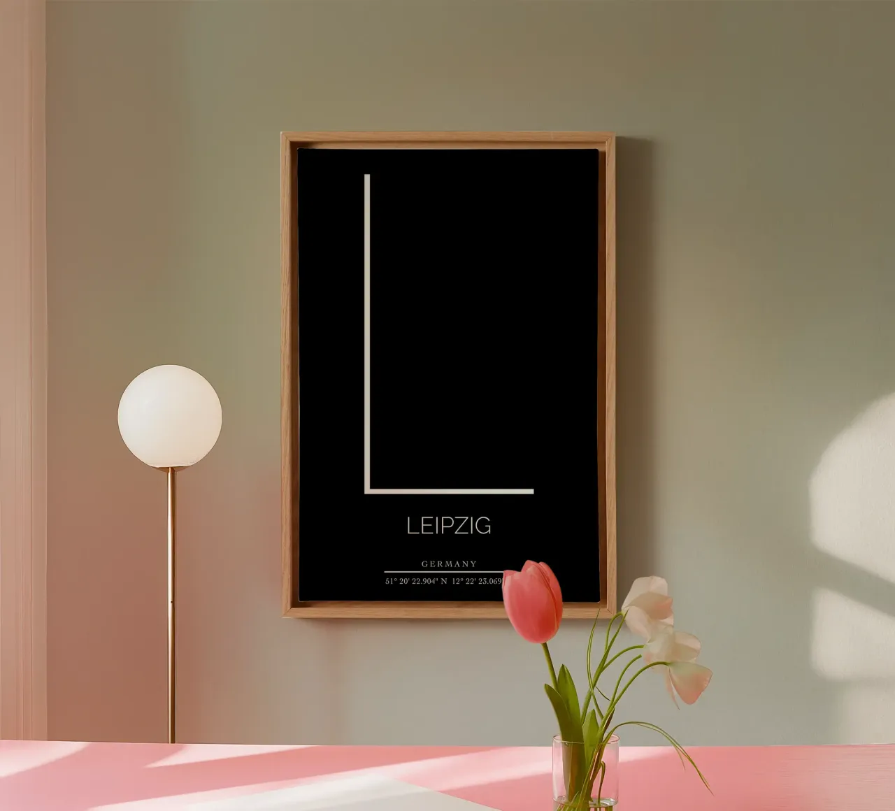 LEIPZIG -  black canvas by CityLights