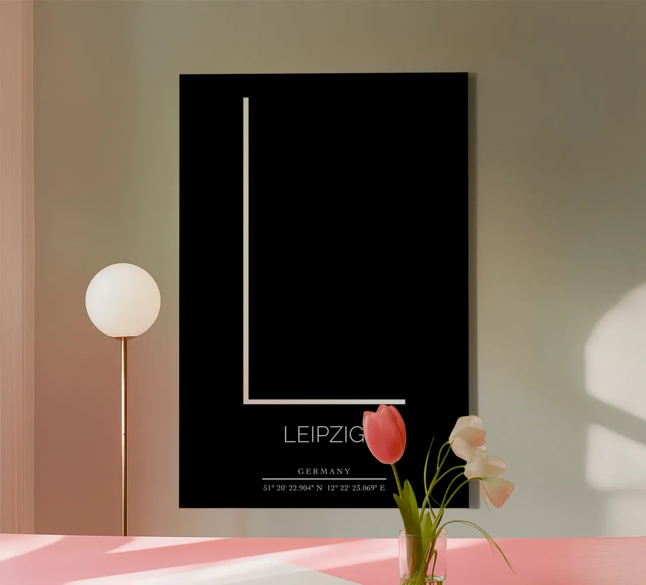 LEIPZIG -  black canvas by CityLights