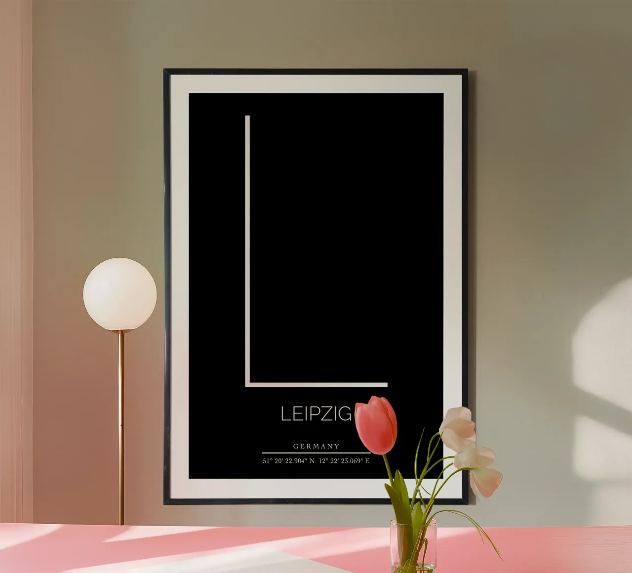 LEIPZIG - black poster da CityLights