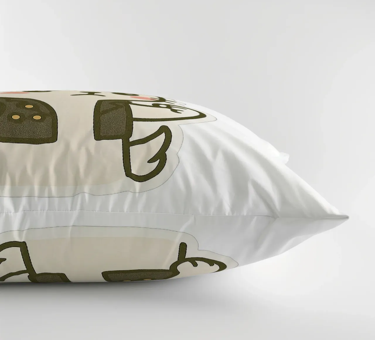 Lapin Punk - assert your rebellious side decorative cushion by Punk & Cute - Affiches & Stickers