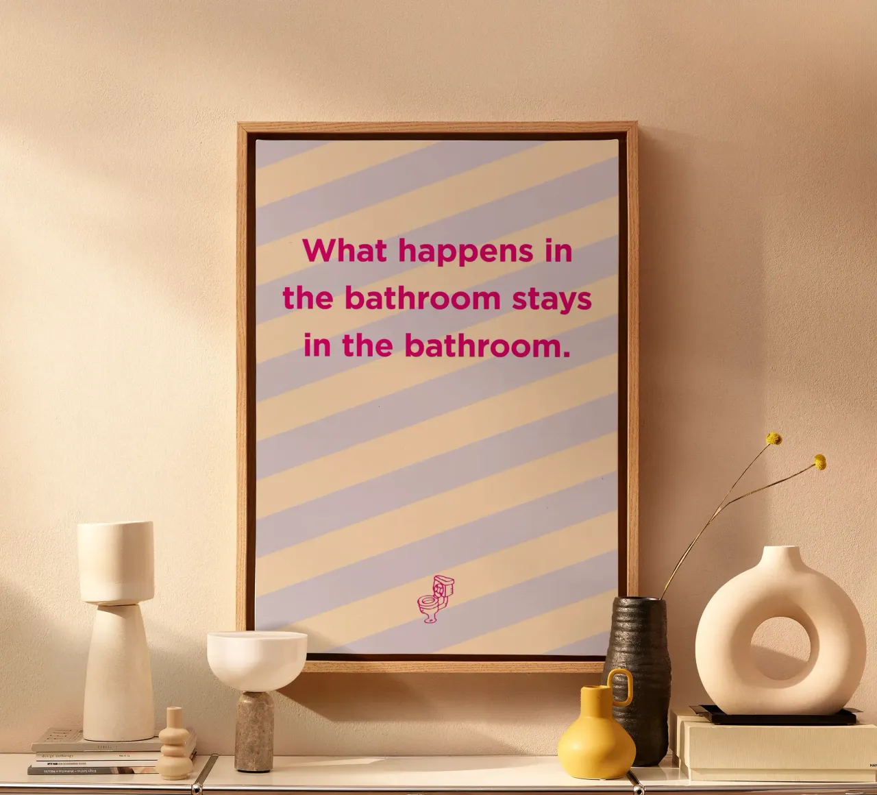 Bathroom canvas by Art Fart