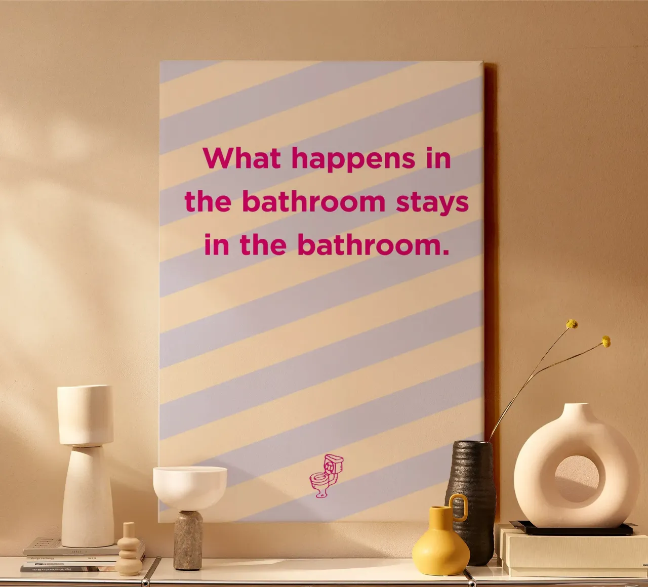 Bathroom canvas by Art Fart