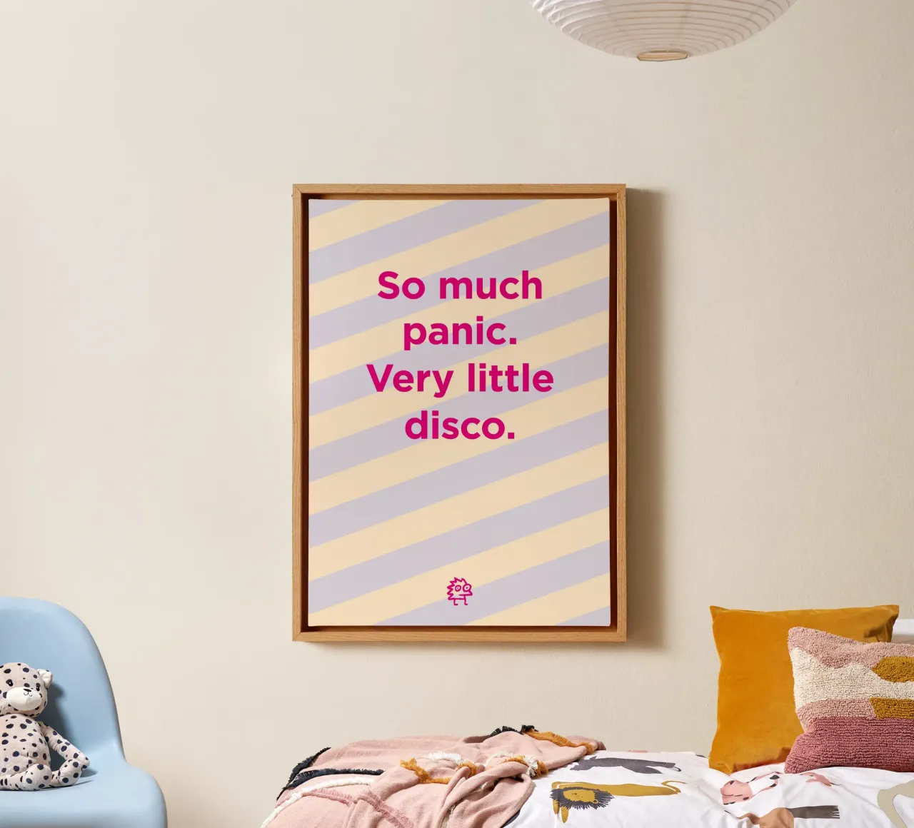 Panic, Disco canvas van Art Fart