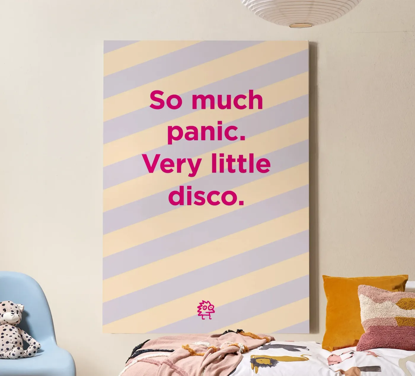 Panic, Disco Leinwand von Art Fart