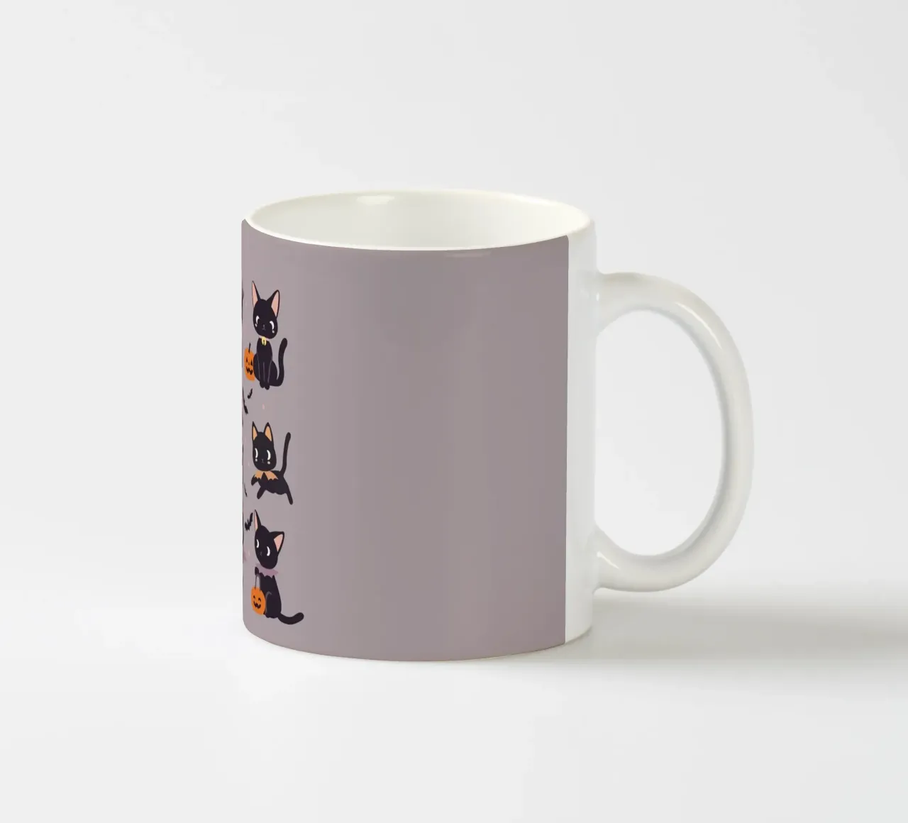 Gatti e zucche strega di Halloween tazza in ceramica da cafelab