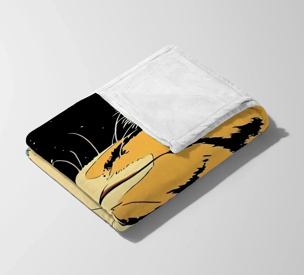 Space Cat Blowing Planet Bubbles – Colorful Sci-Fi Vector Ar fleece blanket by Mittelerde Atelier