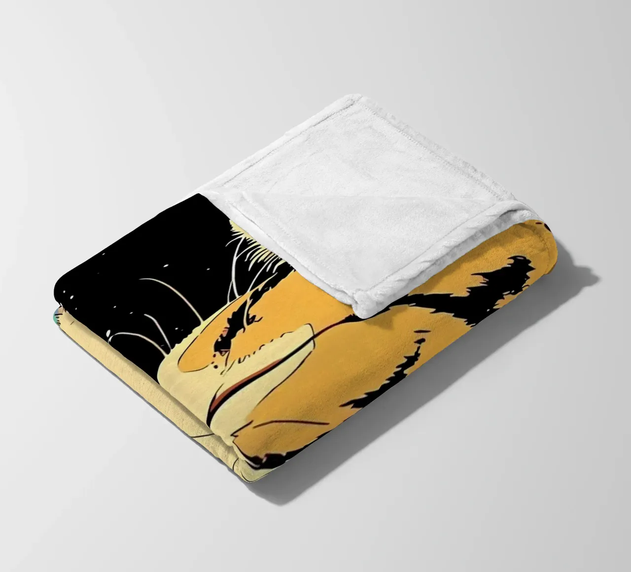 Space Cat Blowing Planet Bubbles – Colorful Sci-Fi Vector Ar fleece blanket by Mittelerde Atelier