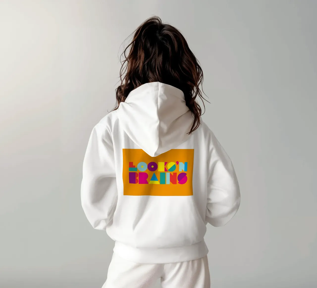Looks ’n Brains 01 felpa con cappuccio da Art Fart