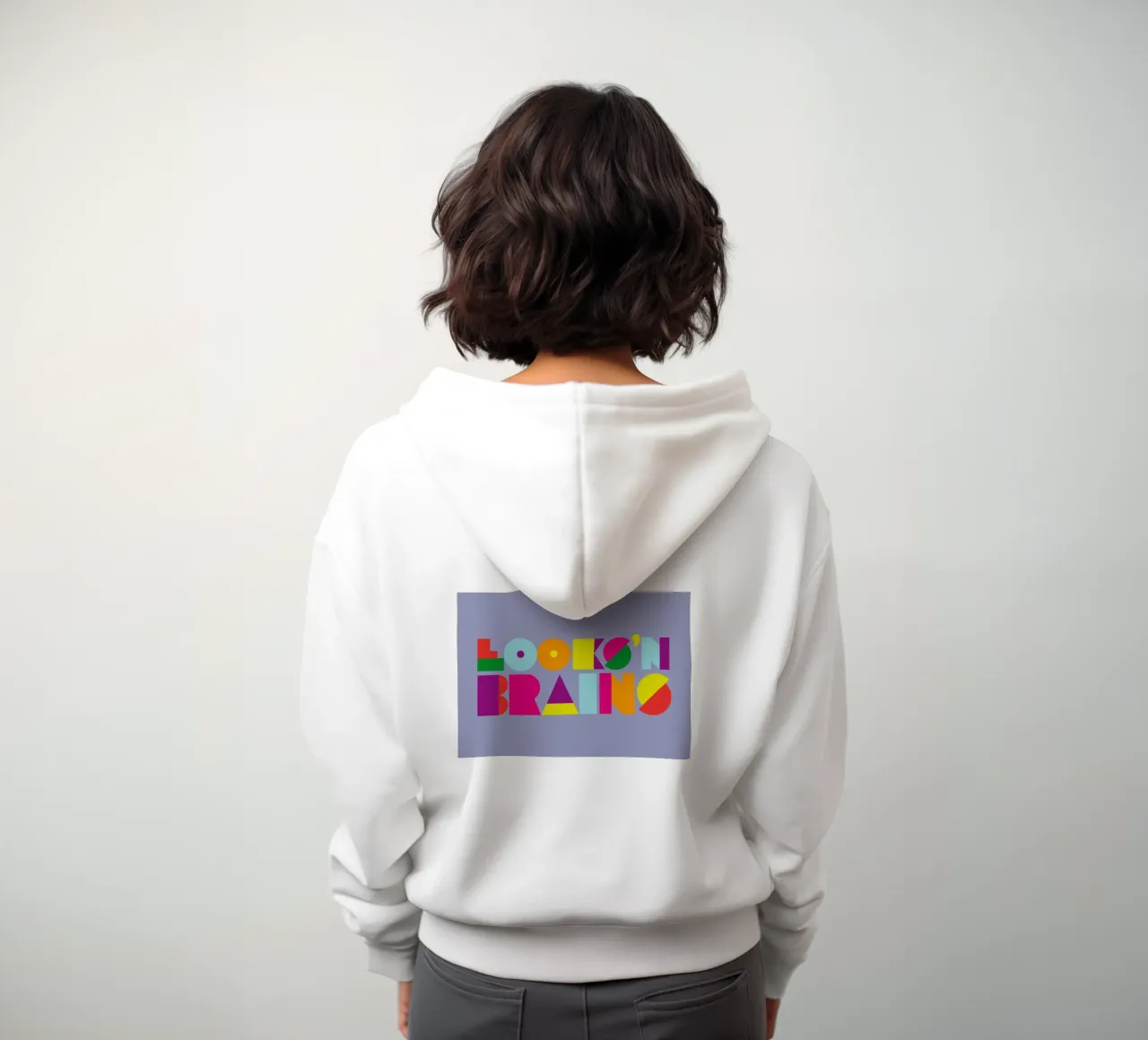 Looks ’n Brains 02 felpa con cappuccio da Art Fart