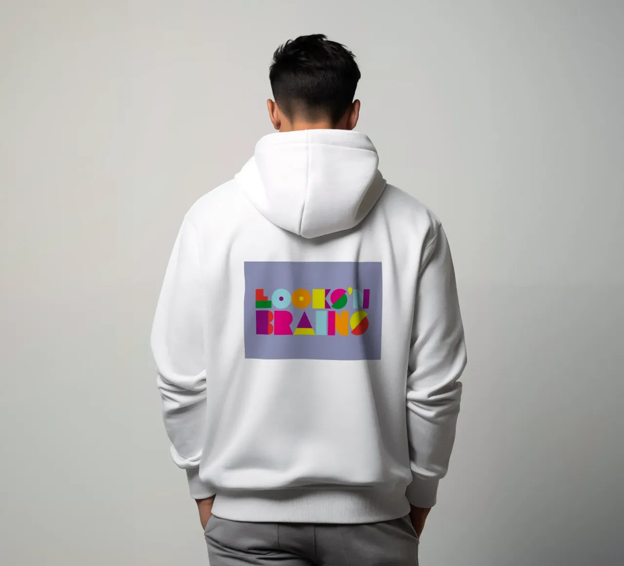 Looks ’n Brains 02 felpa con cappuccio da Art Fart