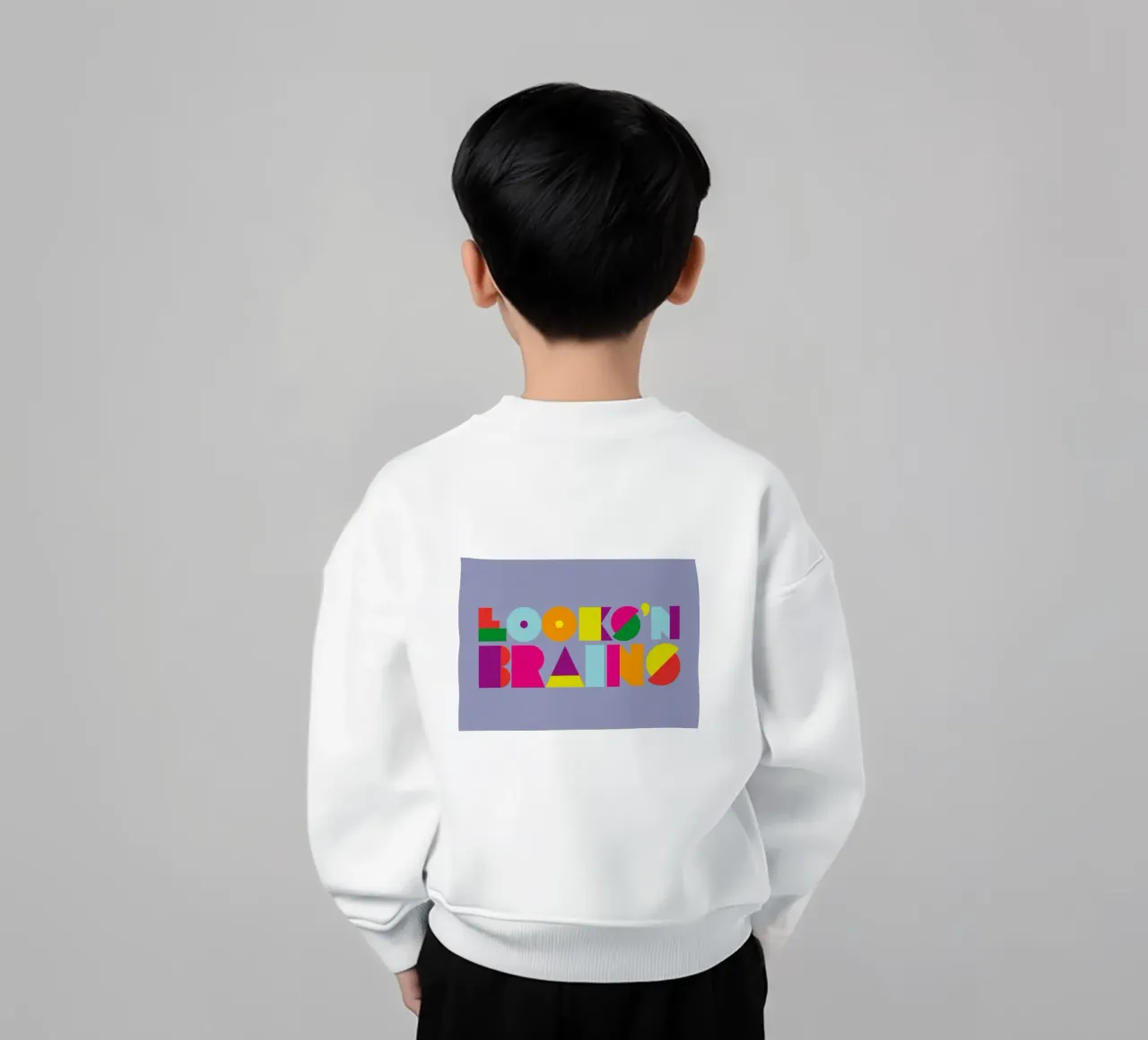 Looks ’n Brains 02 felpa bambino da Art Fart