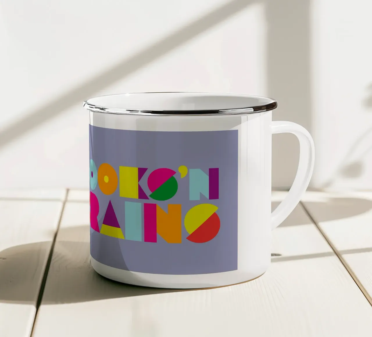 Looks ’n Brains 02 tazza in smalto da Art Fart