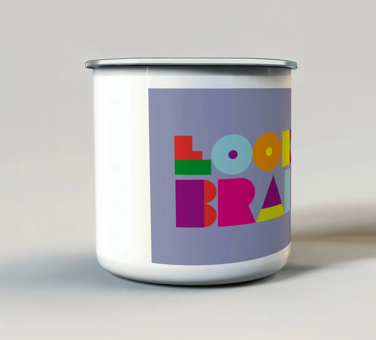 Looks ’n Brains 02 tazza in smalto da Art Fart