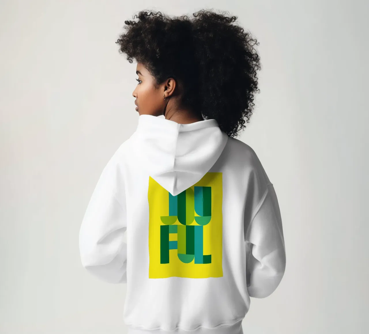 Joyful 01 sudadera con capucha de Art Fart