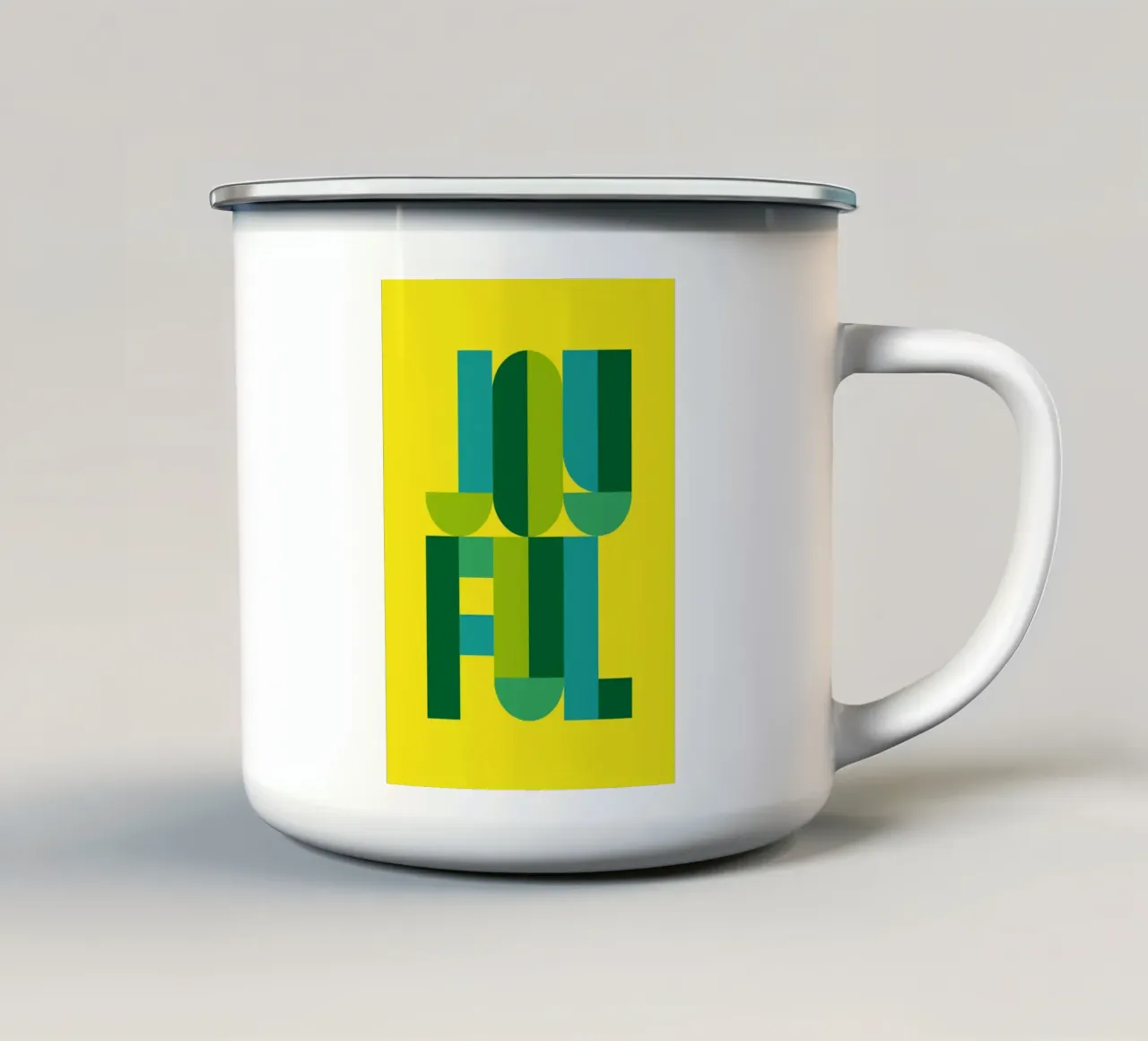 Joyful 01 tazza in smalto da Art Fart