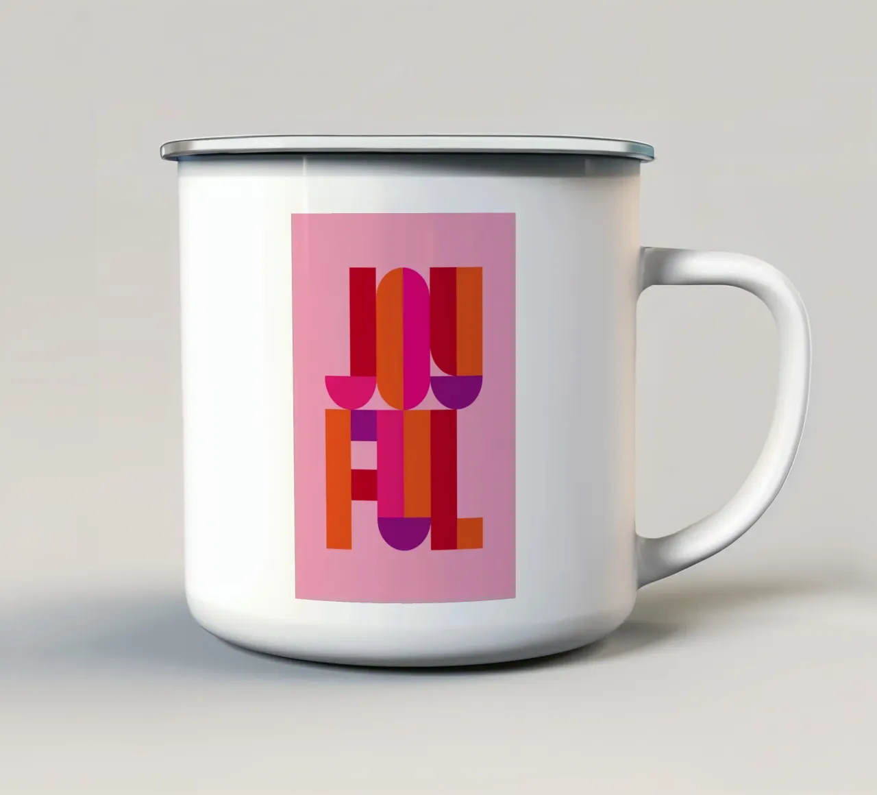 Joyful 02 tazza in smalto da Art Fart