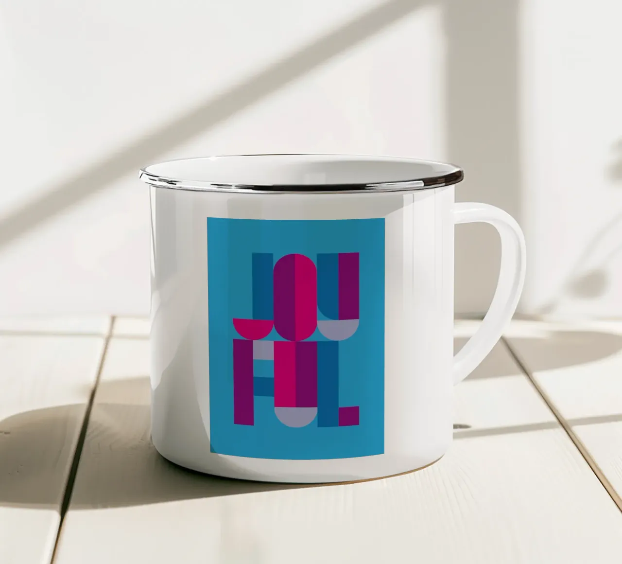 Joyful 03 tazza in smalto da Art Fart