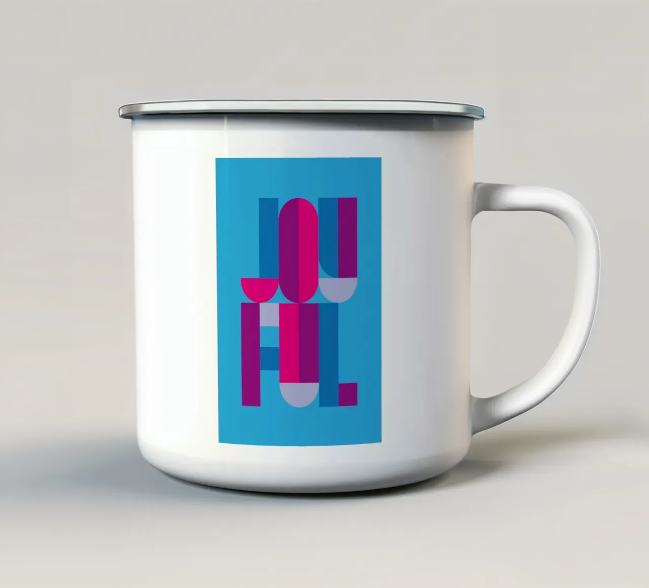 Joyful 03 tazza in smalto da Art Fart