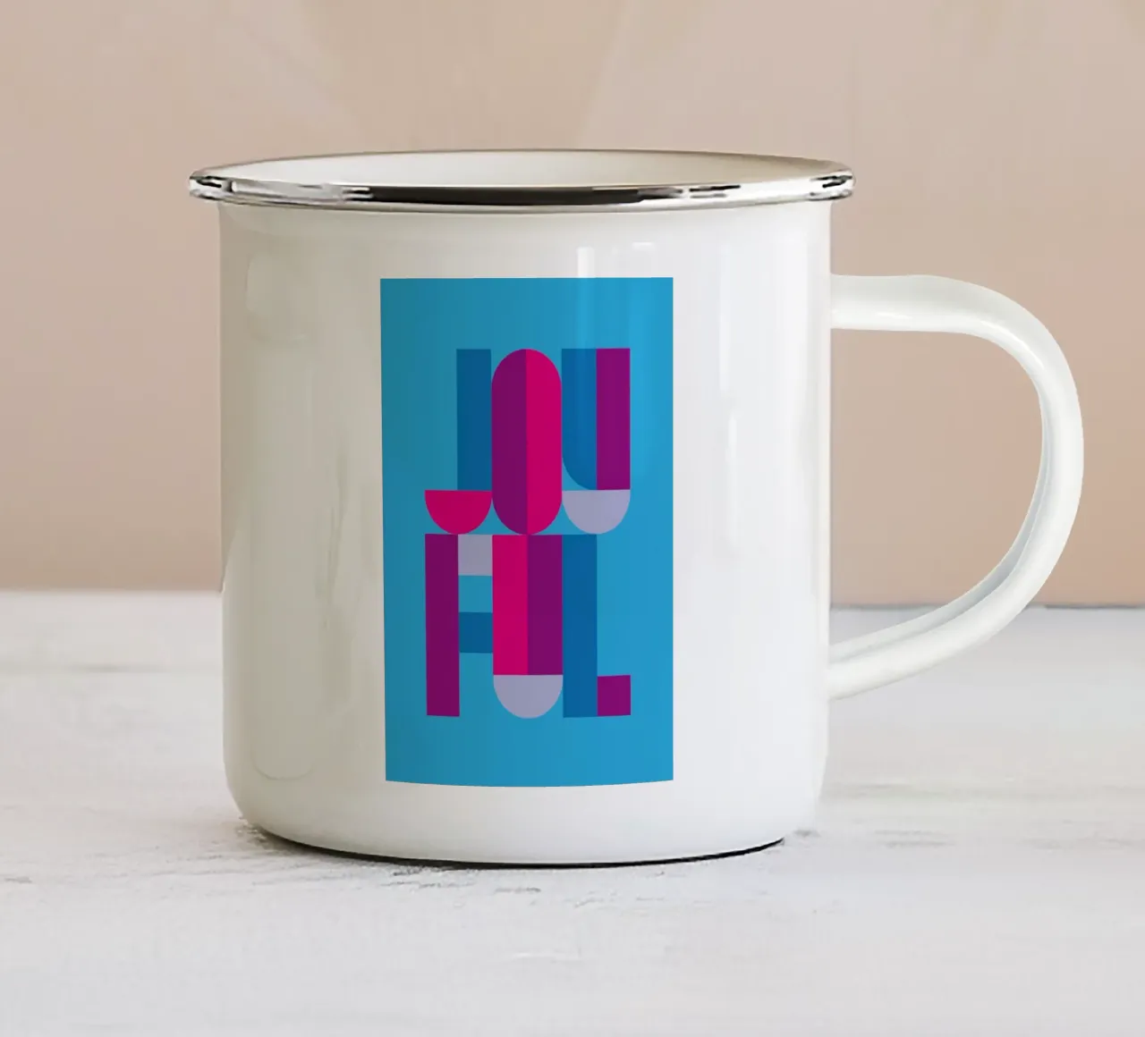 Joyful 03 tazza in smalto da Art Fart