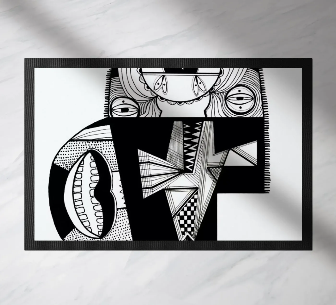 monsterfish Fußmatte von Studio Teer