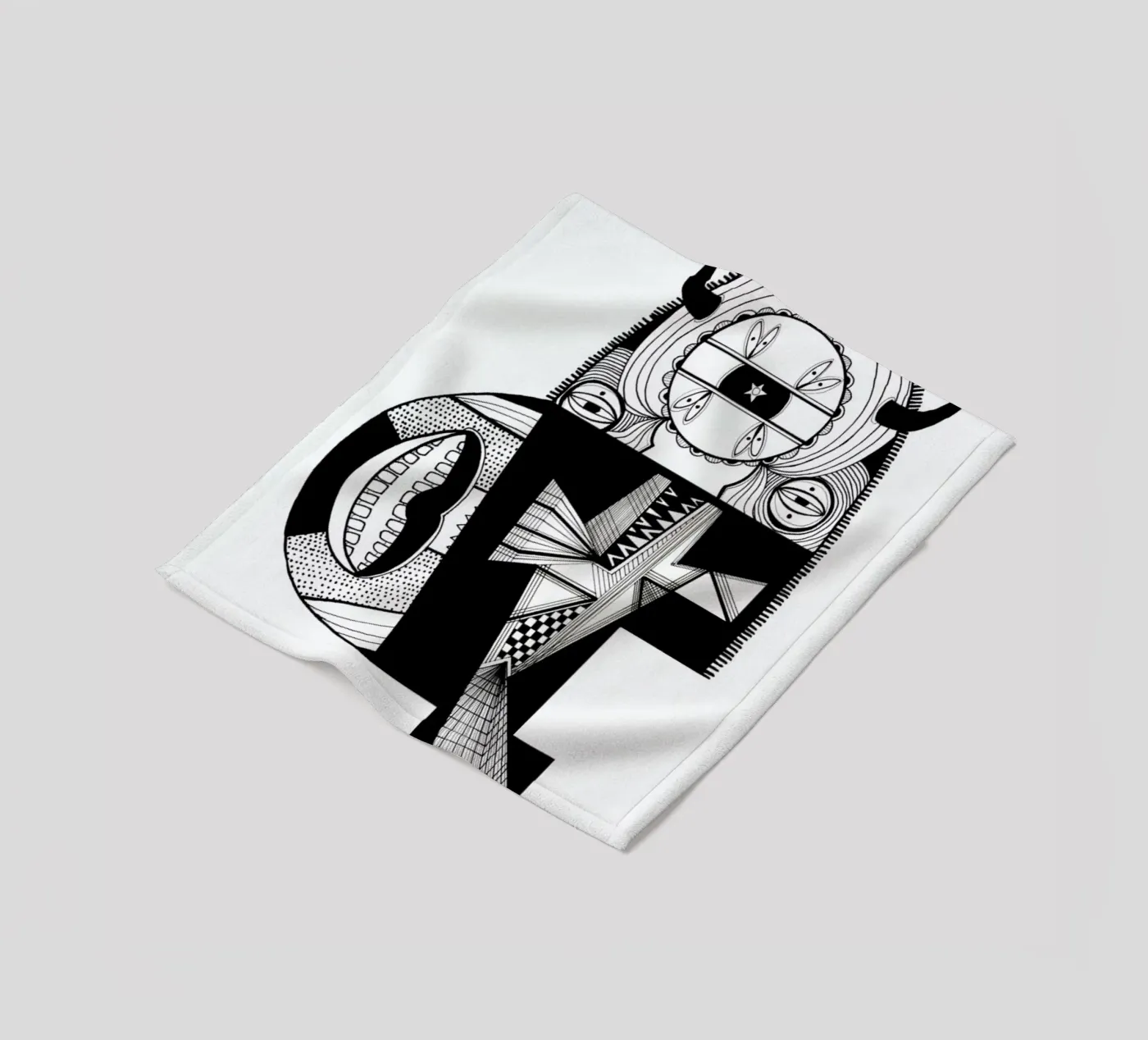 monsterfish Fleecedecke von Studio Teer