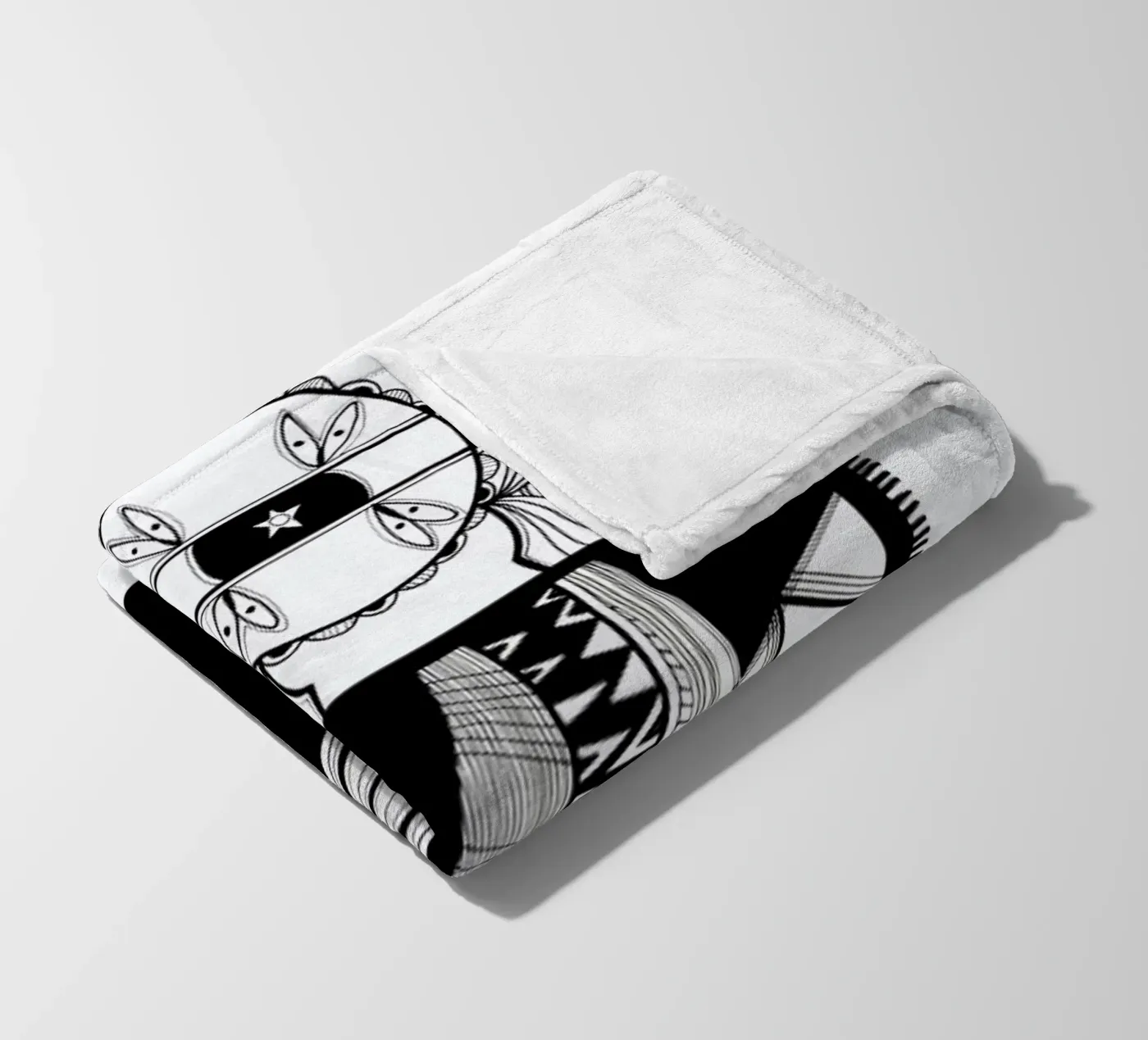 monsterfish fleecedeken van Studio Teer