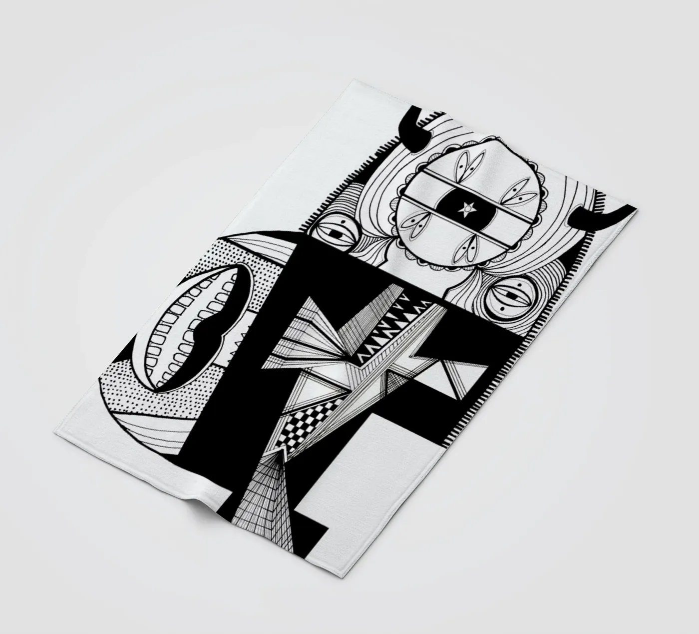 monsterfish fleecedeken van Studio Teer