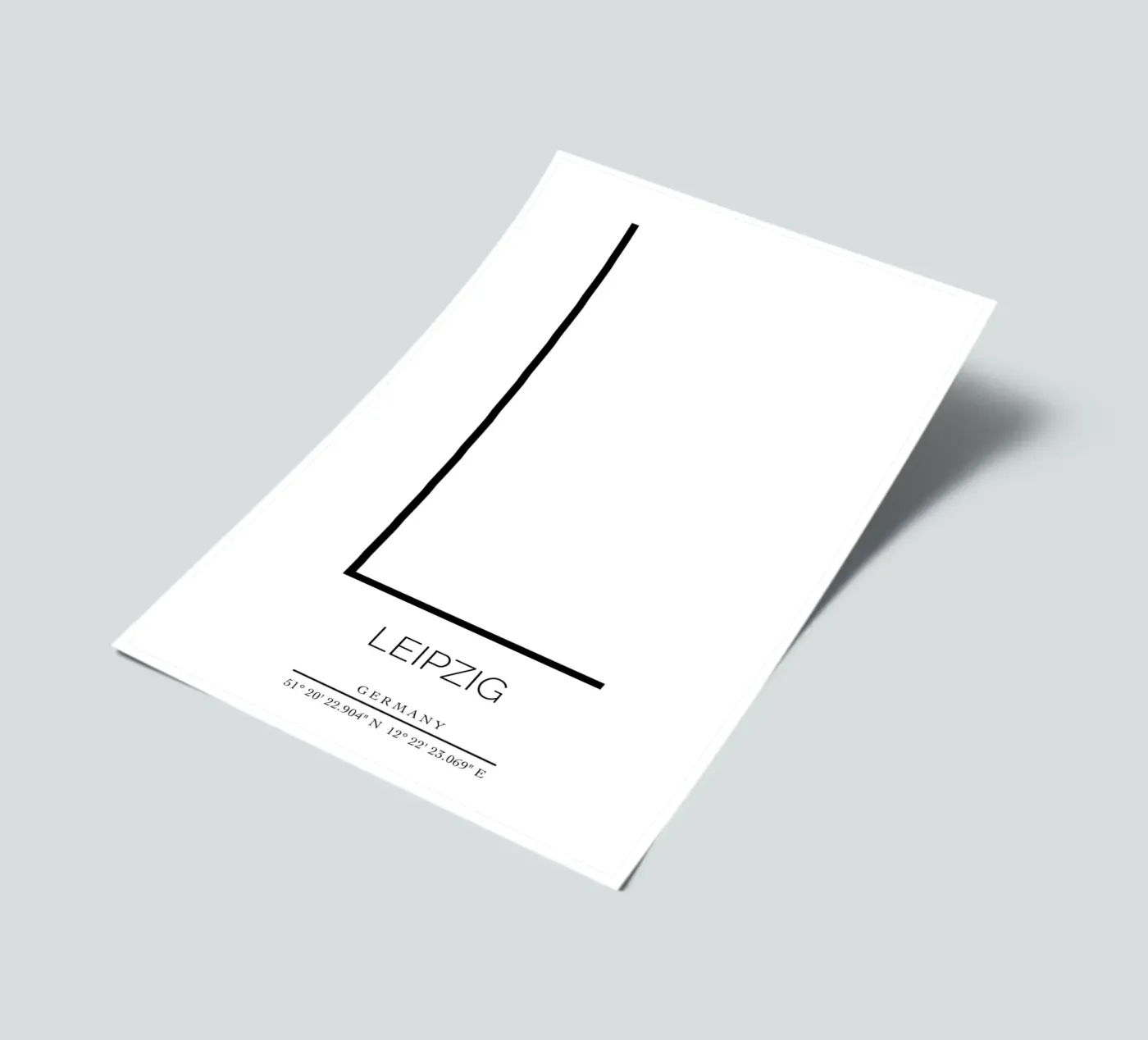 LEIPZIG -  white sticker sheet by CityLights