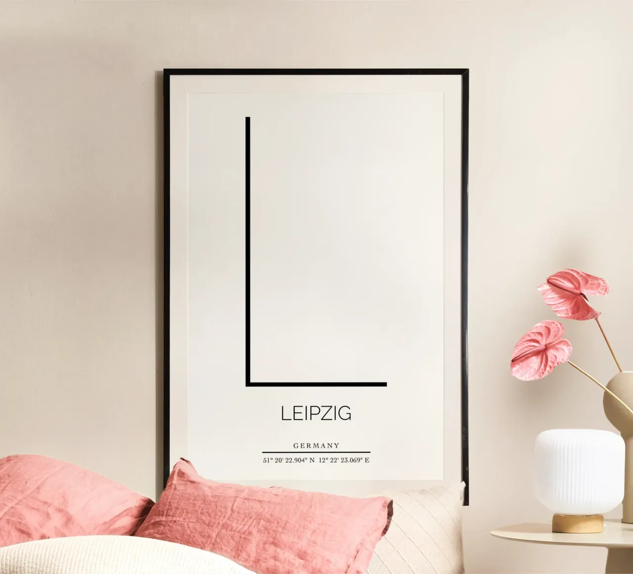 LEIPZIG - white poster da CityLights