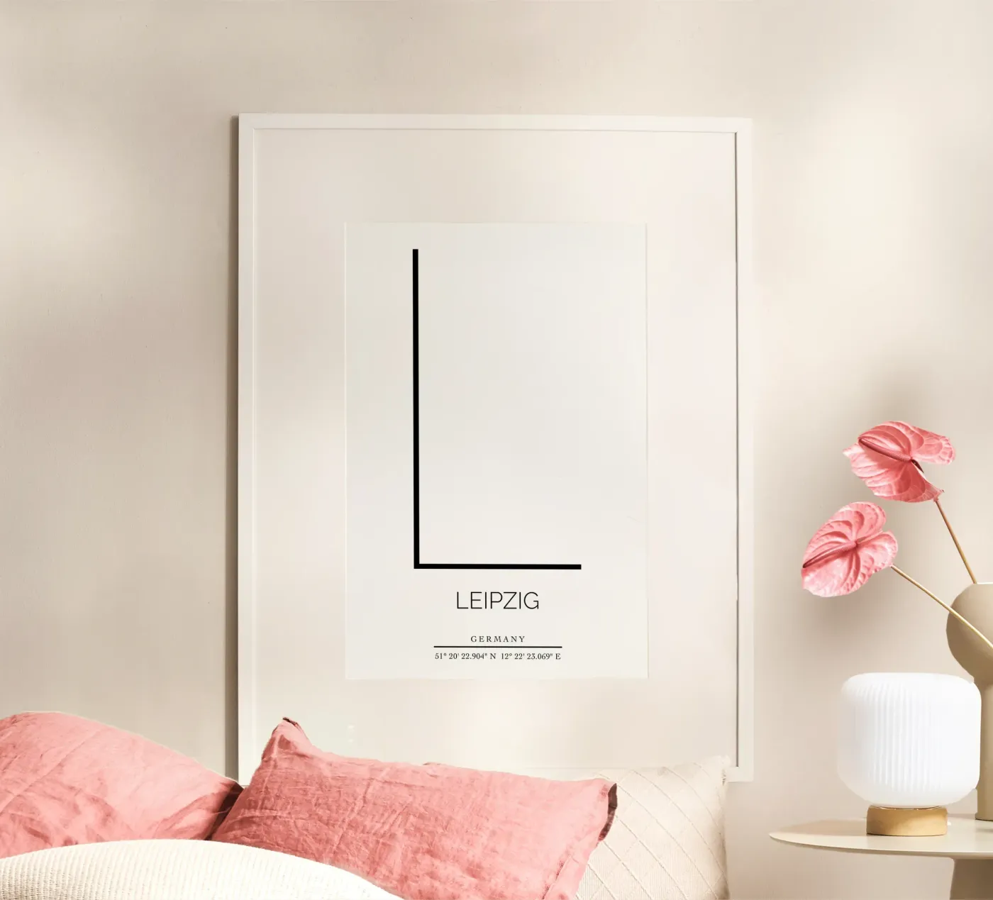 LEIPZIG - white poster van CityLights