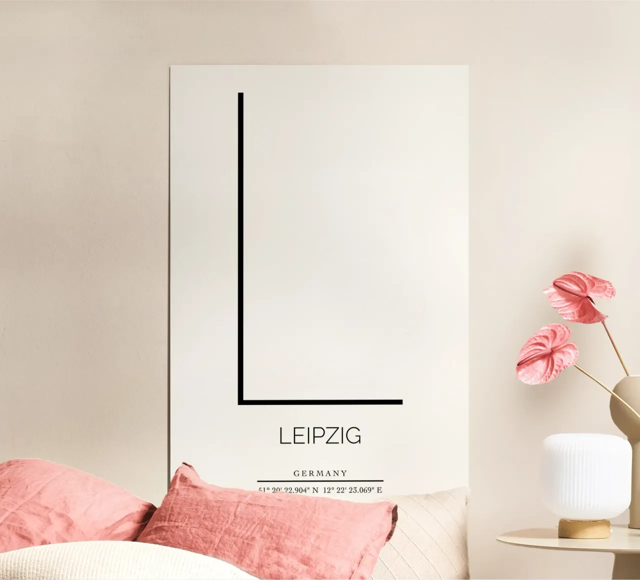 LEIPZIG - white poster da CityLights