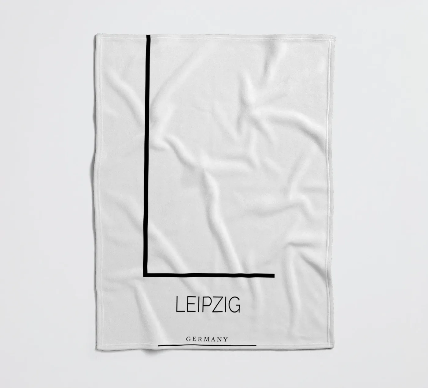 LEIPZIG -  white Fleecedecke von CityLights
