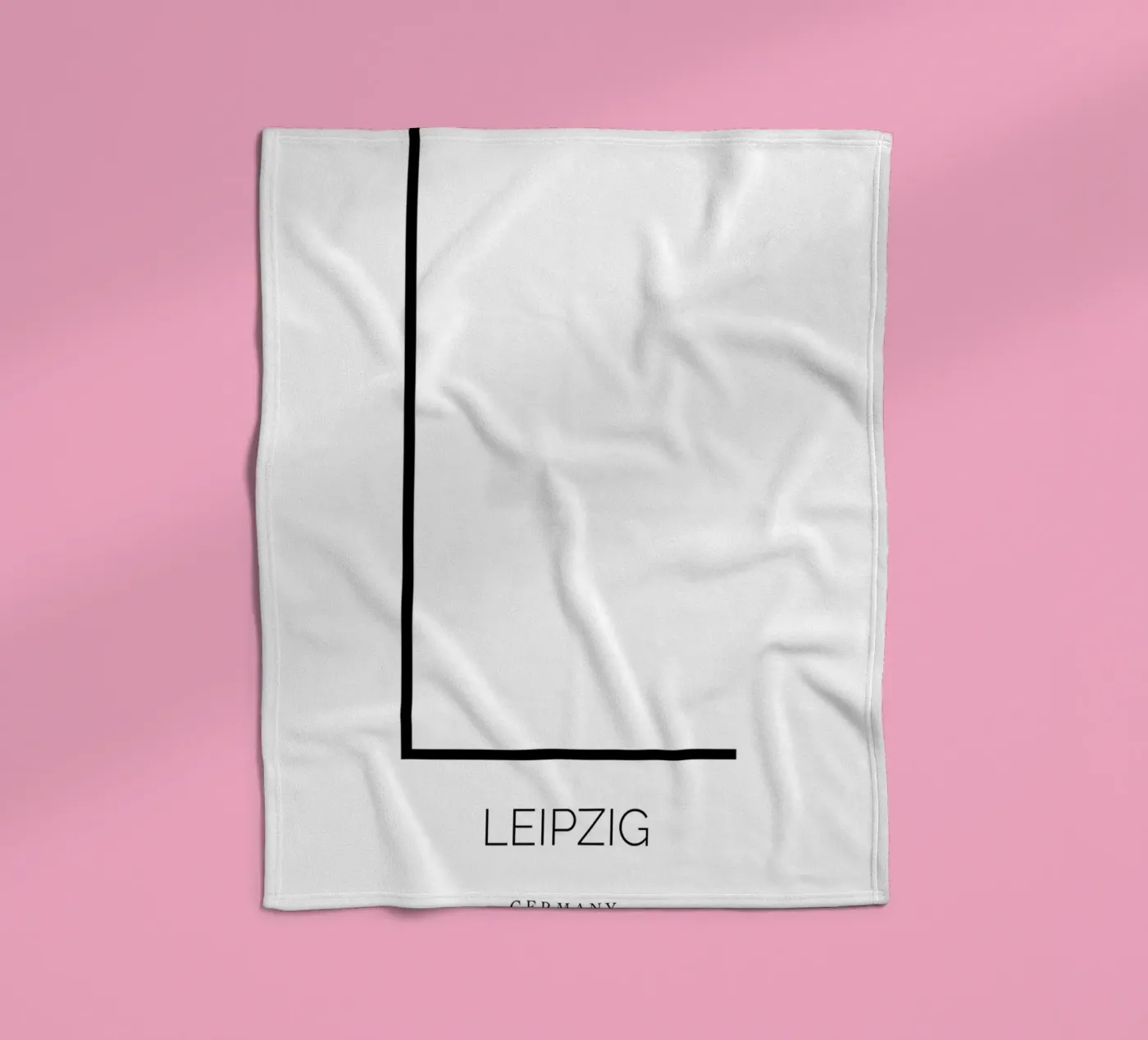 LEIPZIG - white Fleecedecke von CityLights