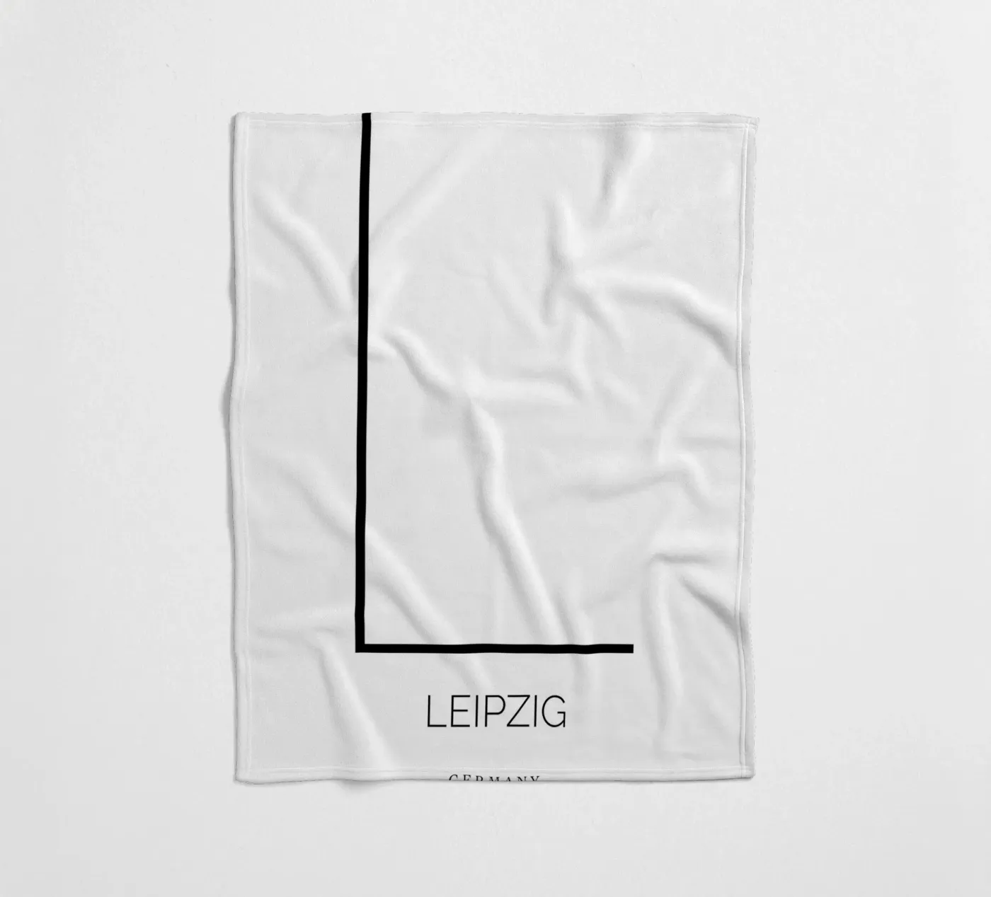 LEIPZIG - white Fleecedecke von CityLights