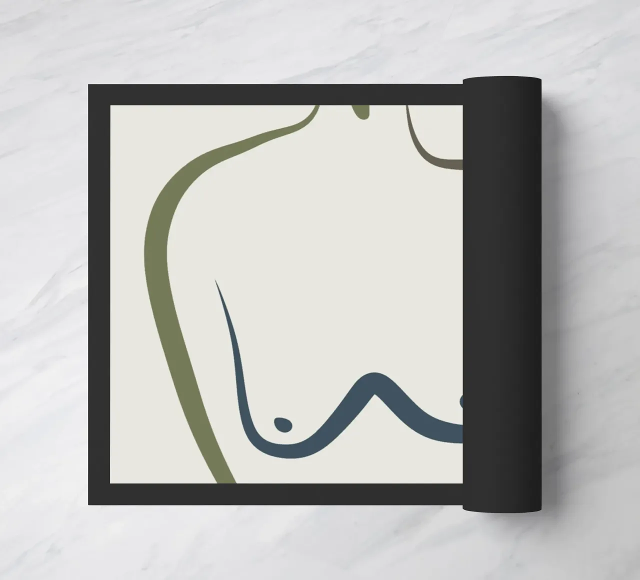 Linea grafica del busto zerbino da Little Dean